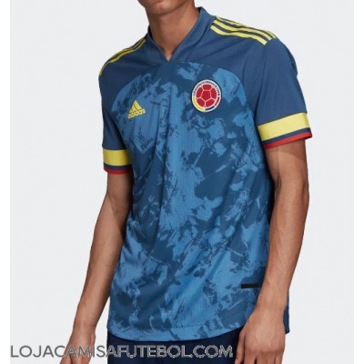 Camisa de Futebol Colômbia Equipamento Secundário 2022 Manga Curta